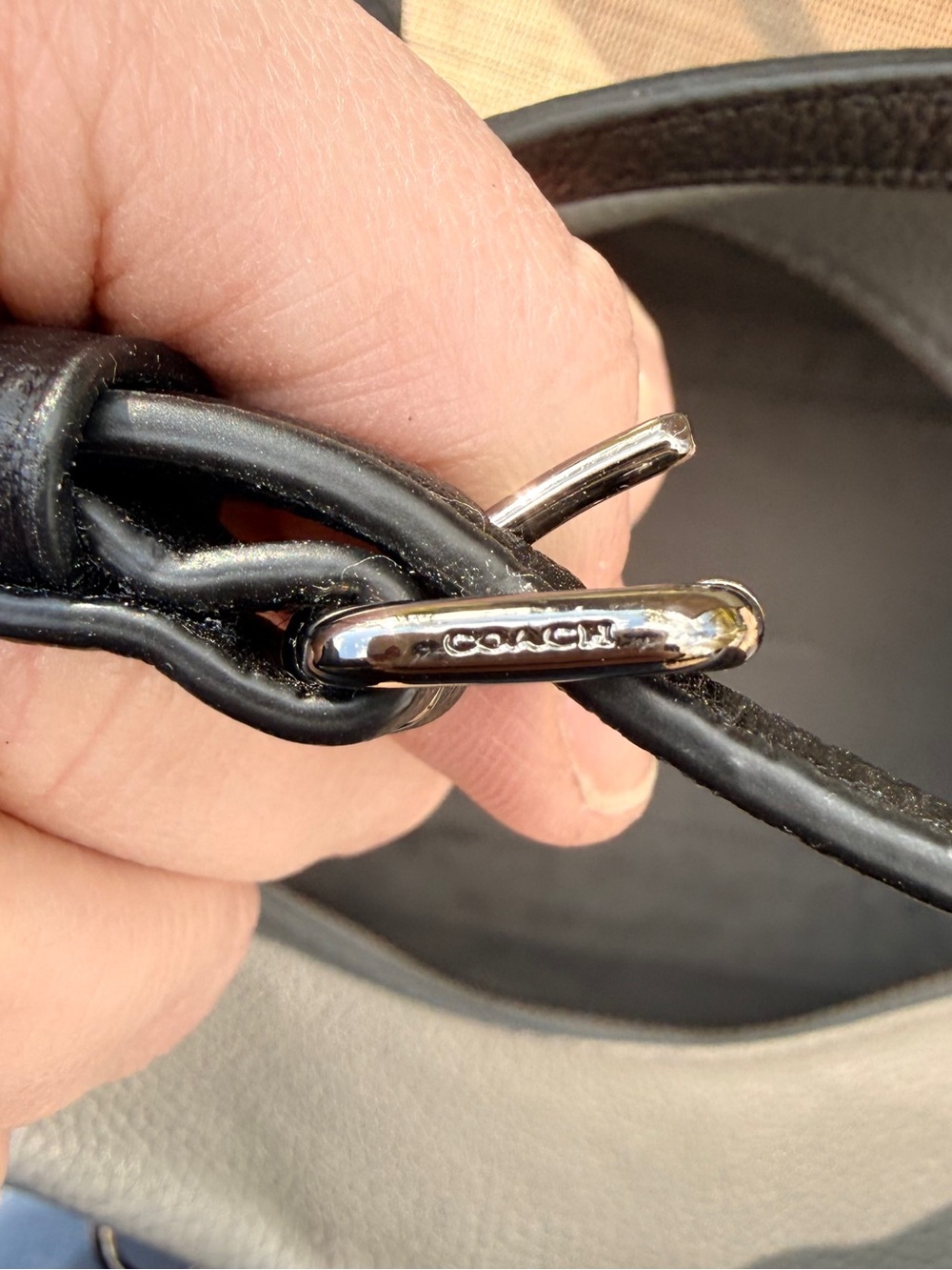 Coach Colorblock Mixed Leather Fulton Satchel - Picture 10 of 10